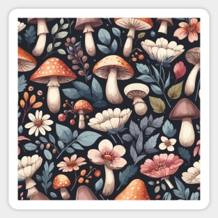 Mushroom Pattern Sticker